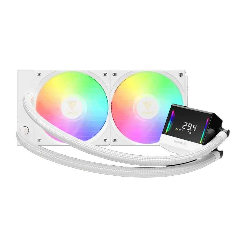 Gamdias Chione E4-240 Liquid Cooling System - White Edition