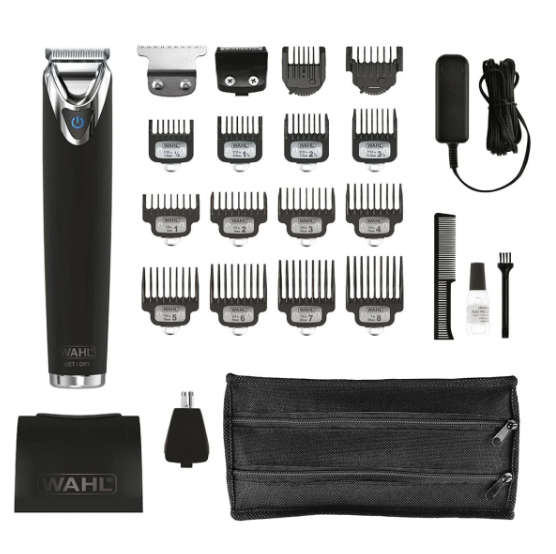 Wahl Stainless Steel 24 piece Matte Black Trimmer