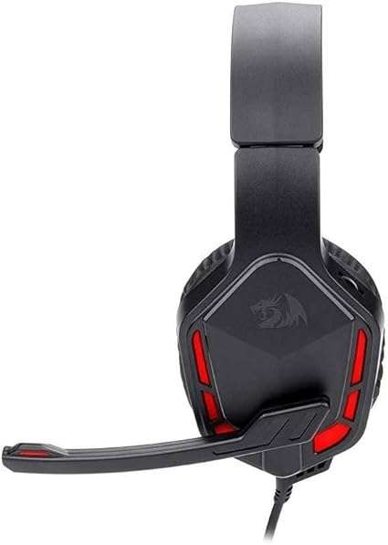 Redragon H220 THEMIS Wired Over-Ear Gaming Headset, Black