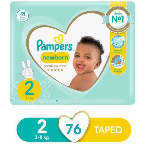 Pampers Premium Care Nappies Size 2 76's