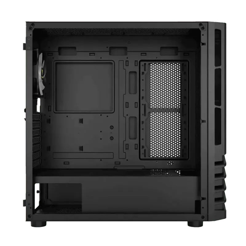 Gamdias Argus M4 Tempered Glass Gaming Case - Black
