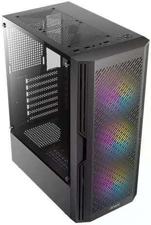 Antec AX20 Black ATX Mid-Tower Gaming Case, High Airflow Design