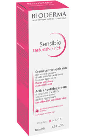 Bioderma Sensibio Soothing Cream Sensitive Intolerant Skin Rich 40ml