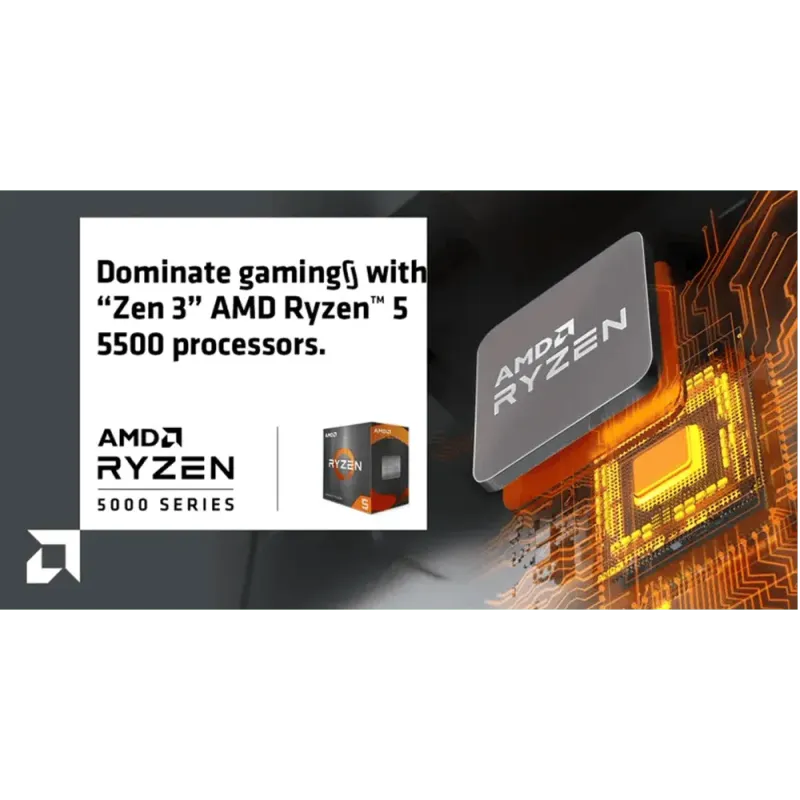 AMD Ryzen 5 5500 (6-core/12-threads) Gaming Processor  AM4 Socket