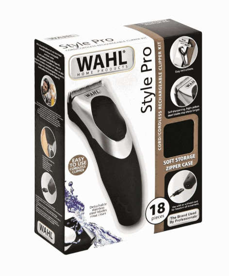 Wahl 18 Piece Style Pro-Rechargeable Clipper 9639-016-Hero