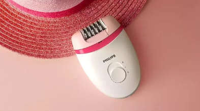 Philips Satinelle Essential Corded Compact Epilator White/pink BRE235/00