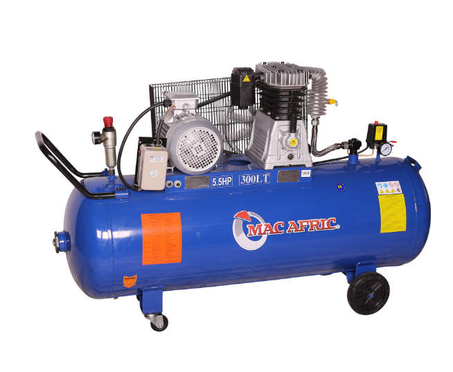 300L 4 kW (5.5 HP) 380 V Belt-Driven Three-Phase Air Compressor