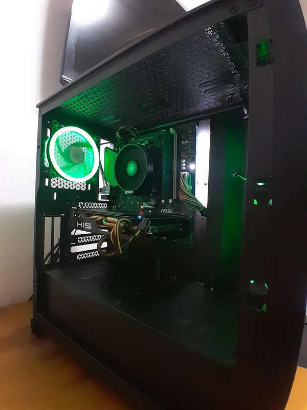 Ryzen 5 Gaming PC - RX 580 8GB - 16GB DDR4 - 128GB NVMe + 1,5TB HDD