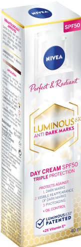 Nivea Perfect & Radiant Luminous Day Cream SPF50 40ml