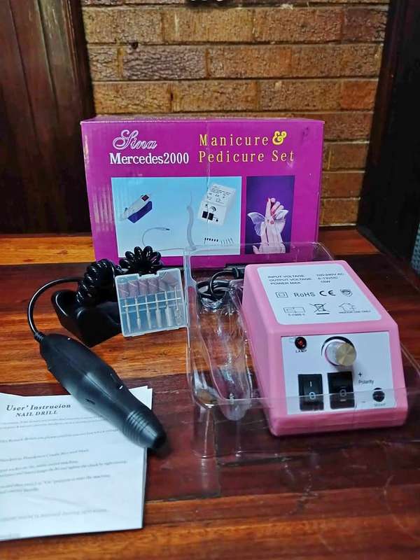 Manicure and pedicure set, speed adjustment feature and easy to use