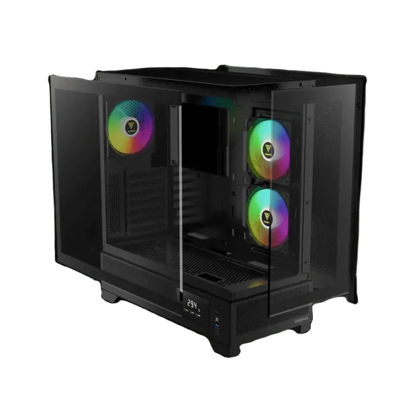 Gamdias Atlas M1 Black Tempered Glass Gaming Case Overview