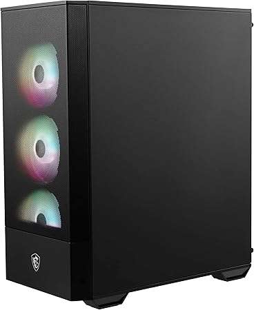 MSI MAG Forge 112R ATX Mid Tower Gaming Chassis with ARGB Fans - Black