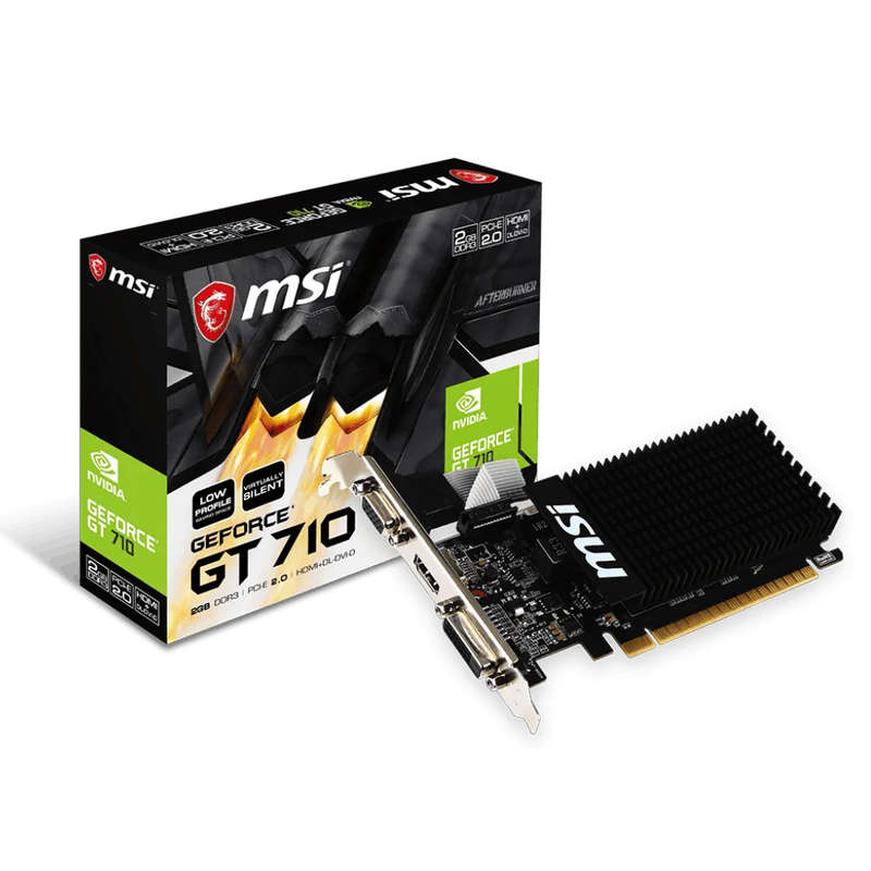 MSI GeForce GT 710 2GD3H Low Profile Graphics Card