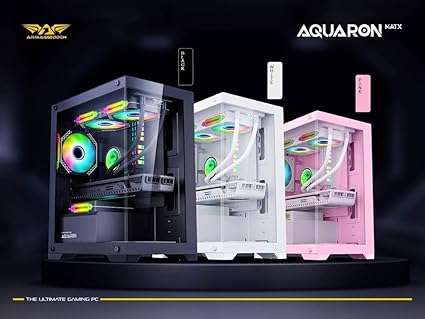 Armaggeddon Aquaron Advanced MicroATX Gaming Case - Black