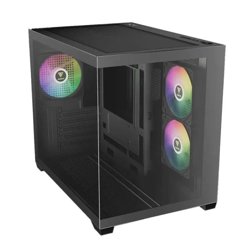 Gamdias AURA GC10M Gaming Case - Sleek Black Mid-Tower