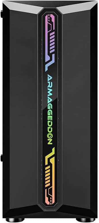 Armaggeddon Tritron Pro 300 ATX Gaming Chassis with RGB Ambilight Strips and ARGB Fans - Black