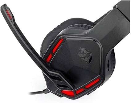 Redragon H220 THEMIS Wired Over-Ear Gaming Headset, Black