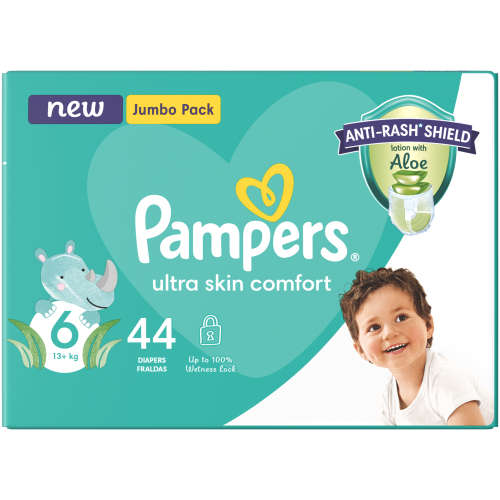 Pampers Baby Dry Nappies Jumbo Pack Size 6 44's