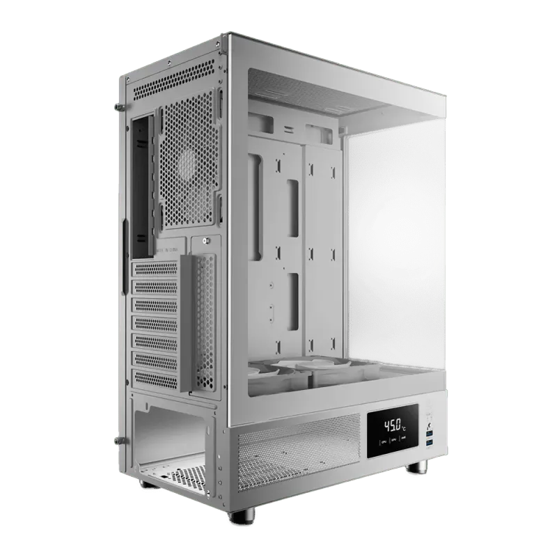 Gamdias ATLAS E1 Gaming Chassis - Elegant White Design