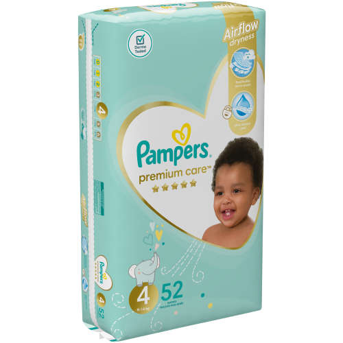 Pampers Premium Care Nappies Size 4 52's