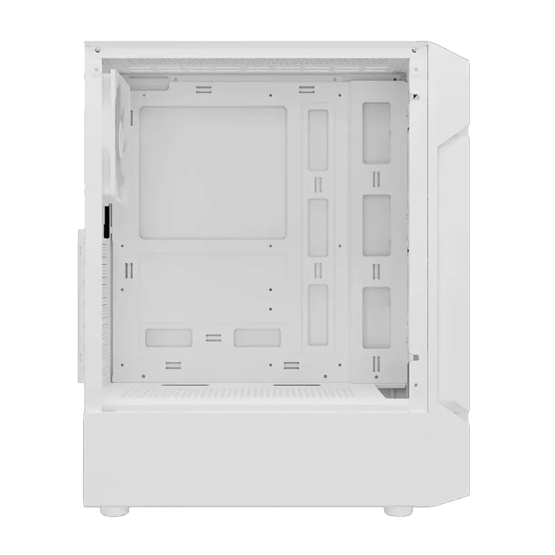 White Mid Tower Gaming Case with ARGB Fans & Tempered Glass  GC7