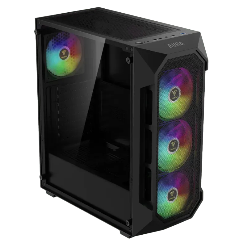Mid-Tower PC Case with 4 ARGB Fans  AURA GC1 Elite