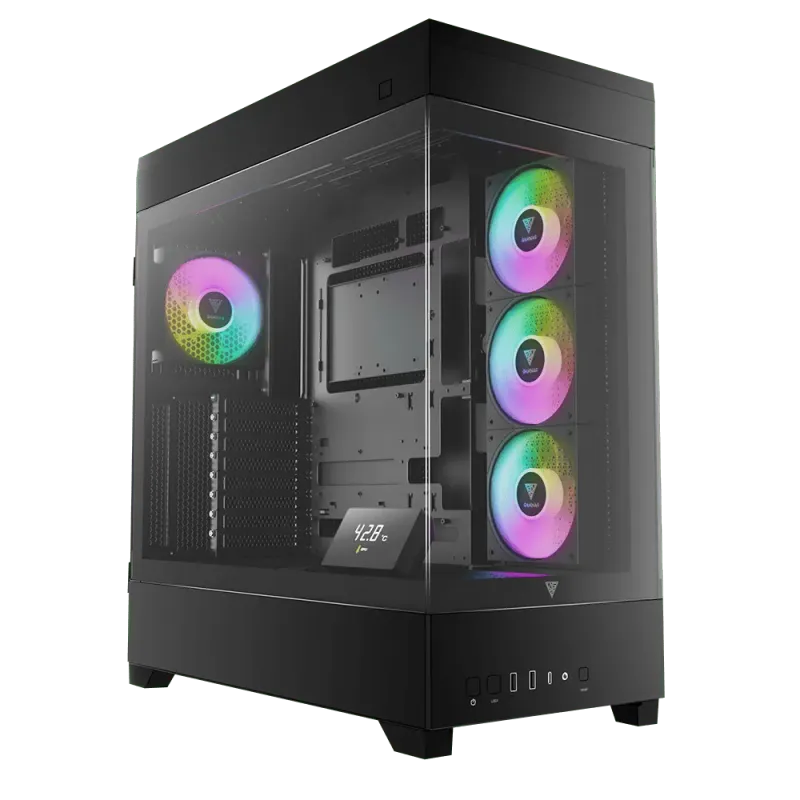 Gamdias Atlas P1 Black Gaming Case - Ultimate Cooling & Style