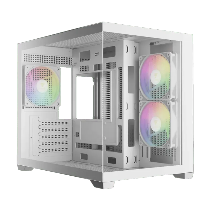Gamdias AURA GC10M White Gaming Case - Stylish and Functional