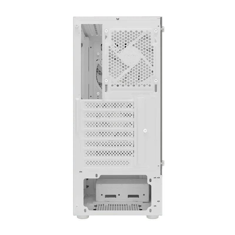 White Mid Tower Gaming Case with ARGB Fans & Tempered Glass  GC7