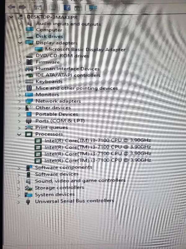 Entry-Level Desktop PC  i3 7th Gen  4GB RAM  500GB HDD