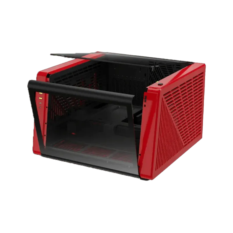 Gamdias Neso P1 Gaming Case in Black and Red