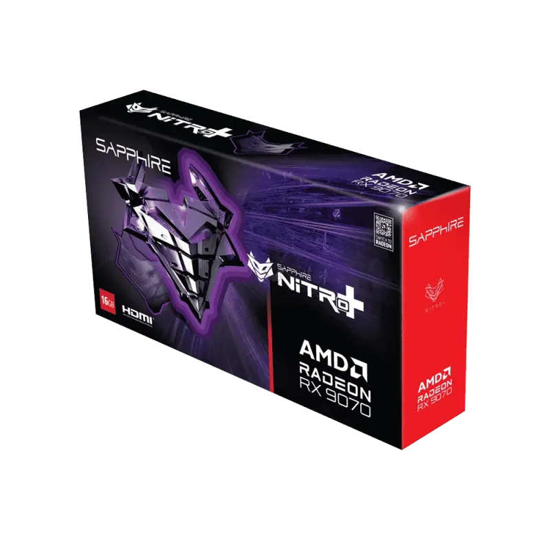 SAPPHIRE NITRO+ RX 9070 Gaming OC 16GB Graphics Card