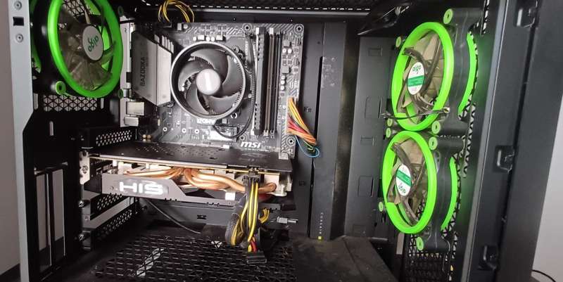 Ryzen 5 Gaming PC - RX 580 8GB - 16GB DDR4 - 128GB NVMe + 1,5TB HDD