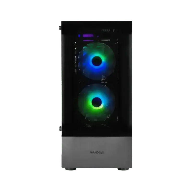 Gamdias Talos E3 Tempered Glass Gaming Case - Black
