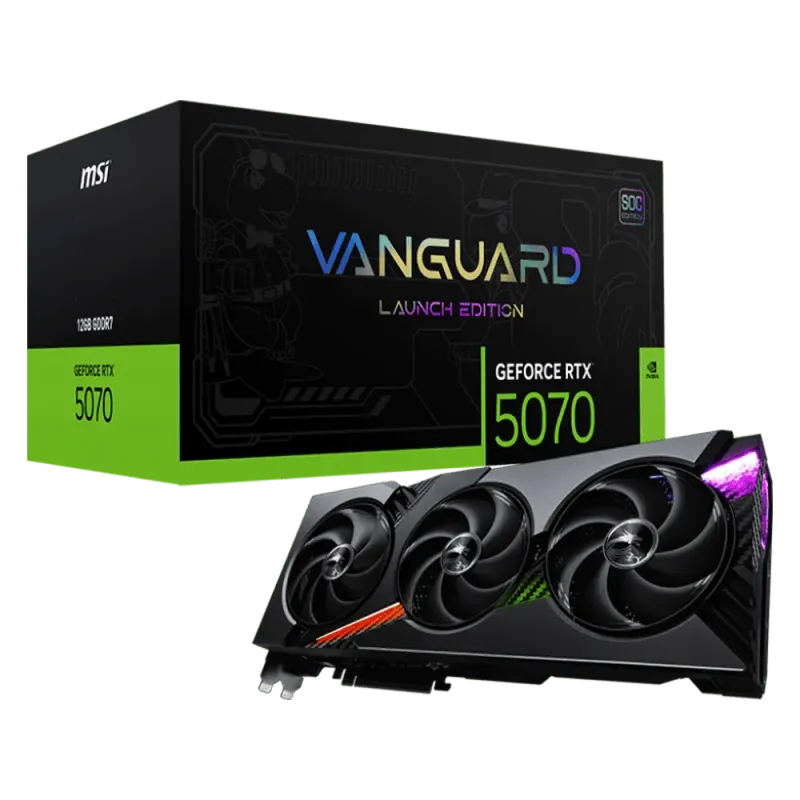 MSI GeForce RTX 5070 12GB VANGUARD SOC Launch Edition