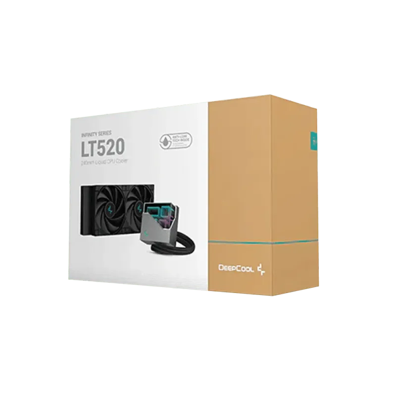 DeepCool LT520 High-Performance Liquid CPU Cooler - Sleek Black Design