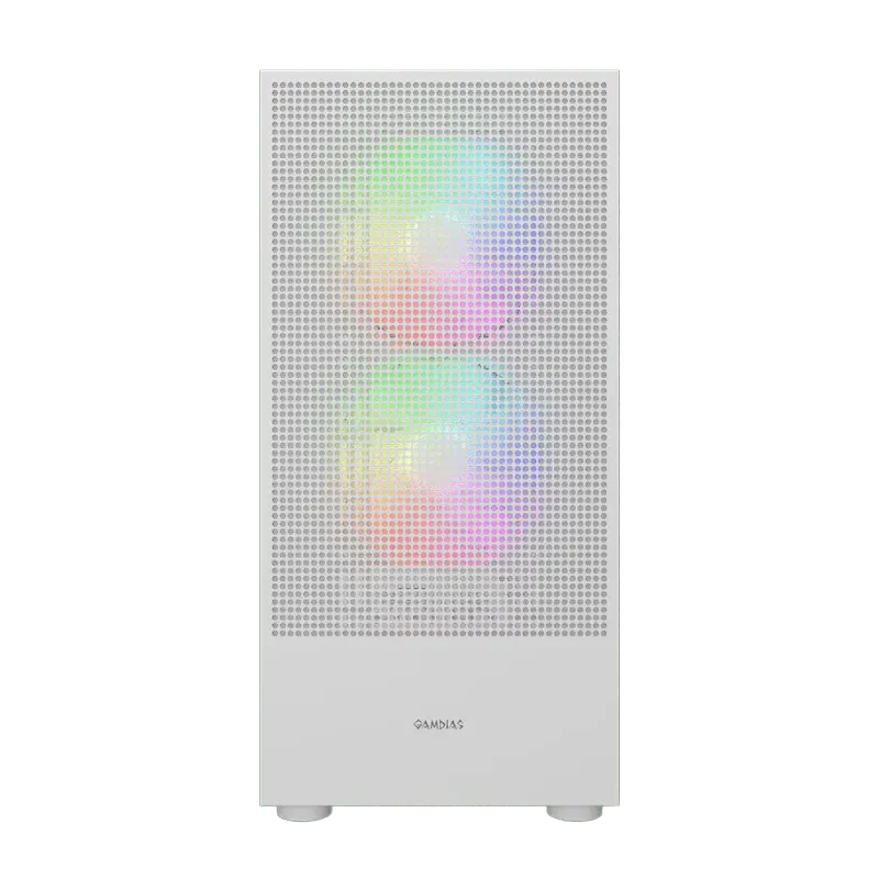 Gamdias TALOS M3 MESH White Gaming Case - Superior Cooling & Aesthetics