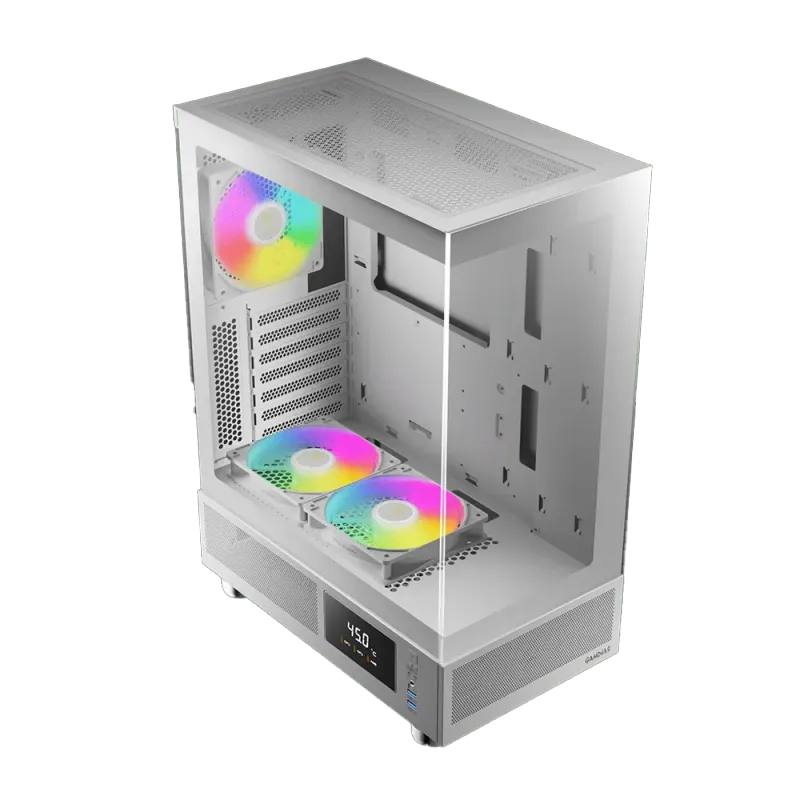 Gamdias ATLAS E1 Gaming Chassis - Elegant White Design