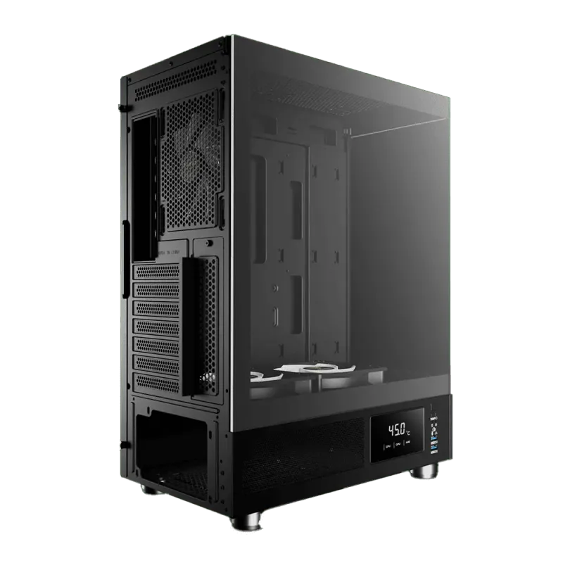 GAMDIAS ATLAS E1 Gaming PC Case - Sleek Black Design