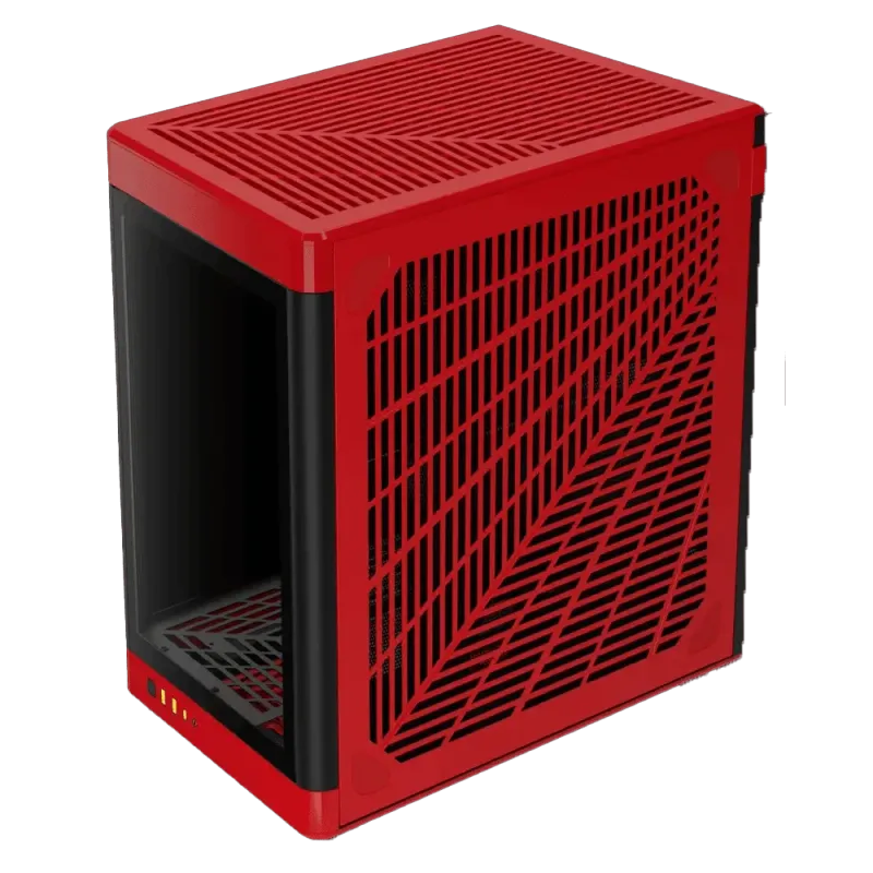 Gamdias Neso P1 Gaming Case in Black and Red