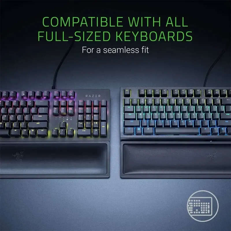 Razer Ergonomic Cooling Gel-Infused Wrist Rest Pro for Full-Sized Keyboards