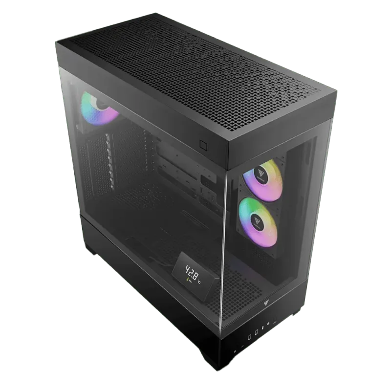 Gamdias Atlas P1 Black Gaming Case - Ultimate Cooling & Style