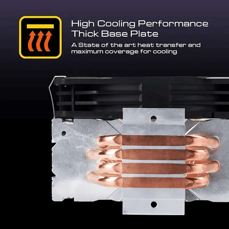Gamdias BOREAS E1 410 High-Performance CPU Air Cooler - Advanced Thermal Solution