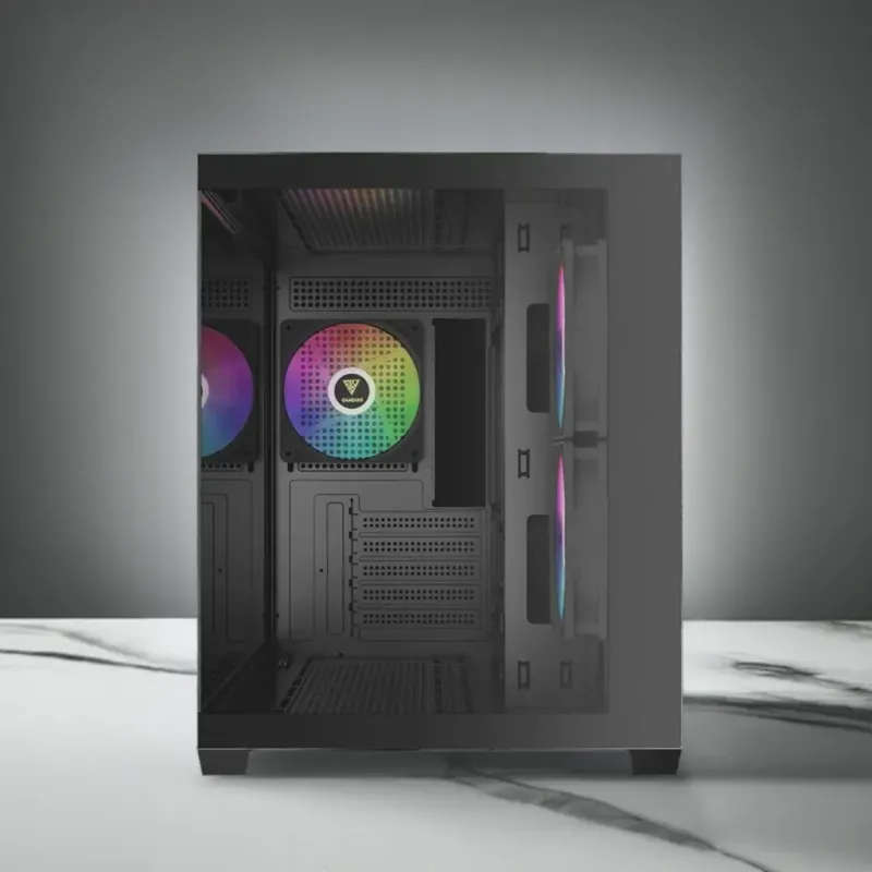 Gamdias AURA GC10M Gaming Case - Sleek Black Mid-Tower