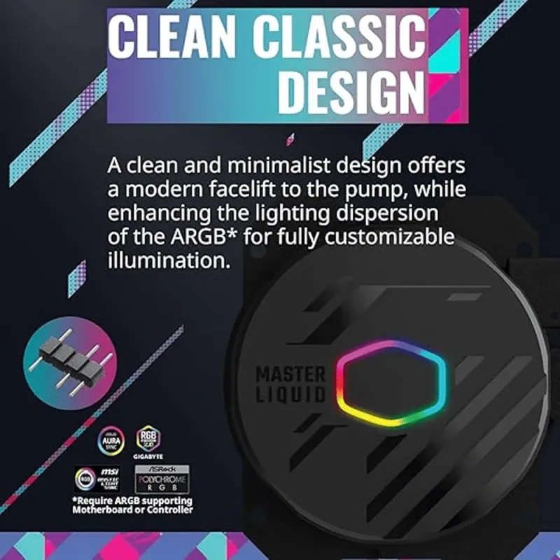 Cooler Master MasterLiquid 240L Core ARGB Liquid Cooling