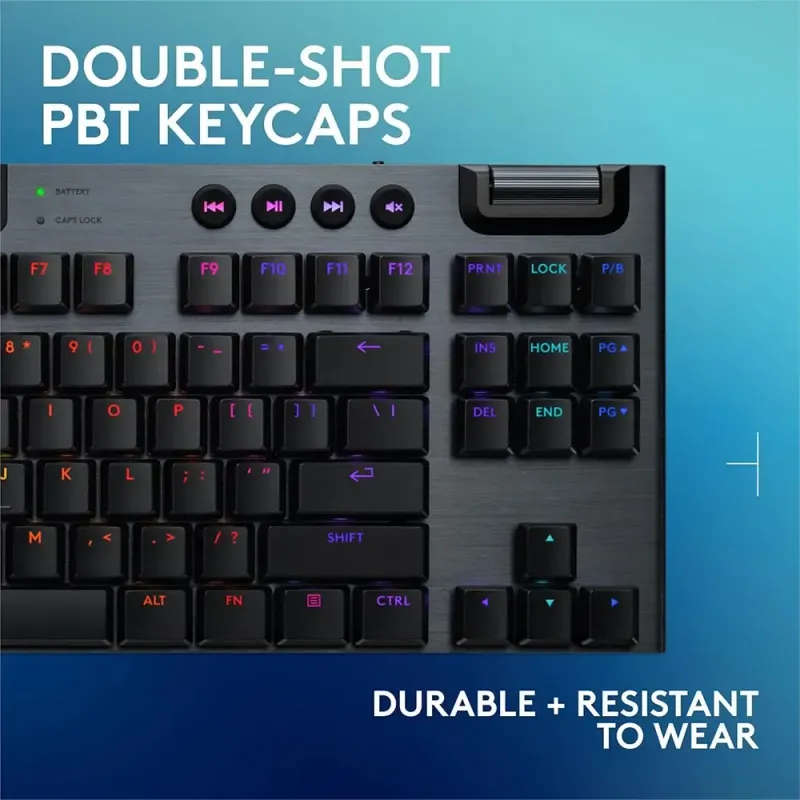 Logitech G915 X TKL Tenkeyless Wireless RGB Mechanical Gaming Keyboard  Black