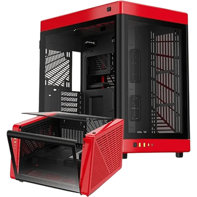 Gamdias Neso P1 Gaming Case in Black and Red