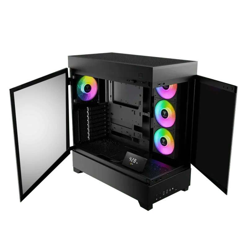 Gamdias Atlas P1 Black Gaming Case - Ultimate Cooling & Style