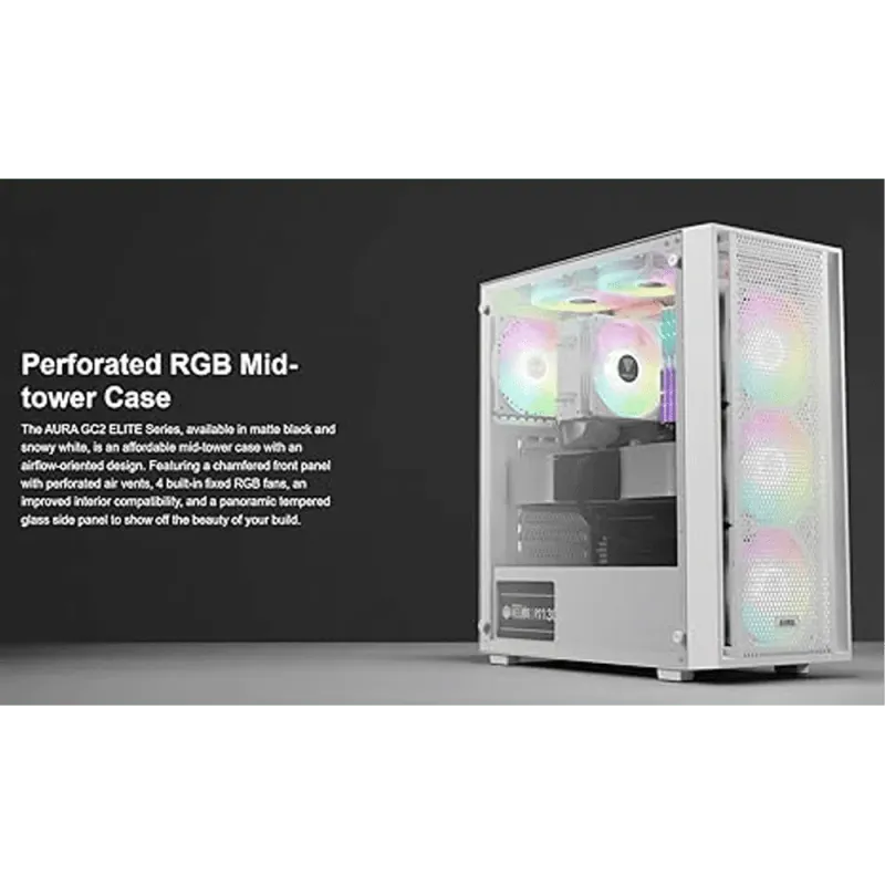 GAMDIAS Aura GC2 Elite White Gaming Case