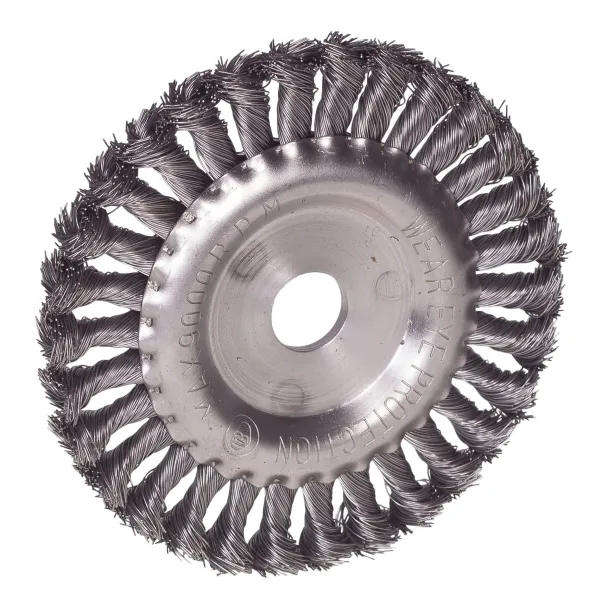 150 mm Twisted Wire Wheel for Bench Grinder  Brass